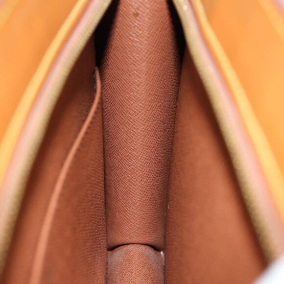 LOUIS VUITTON Epi Pochette Homme Clutch Bag Brown Zipang gold - Picture 3 of 16